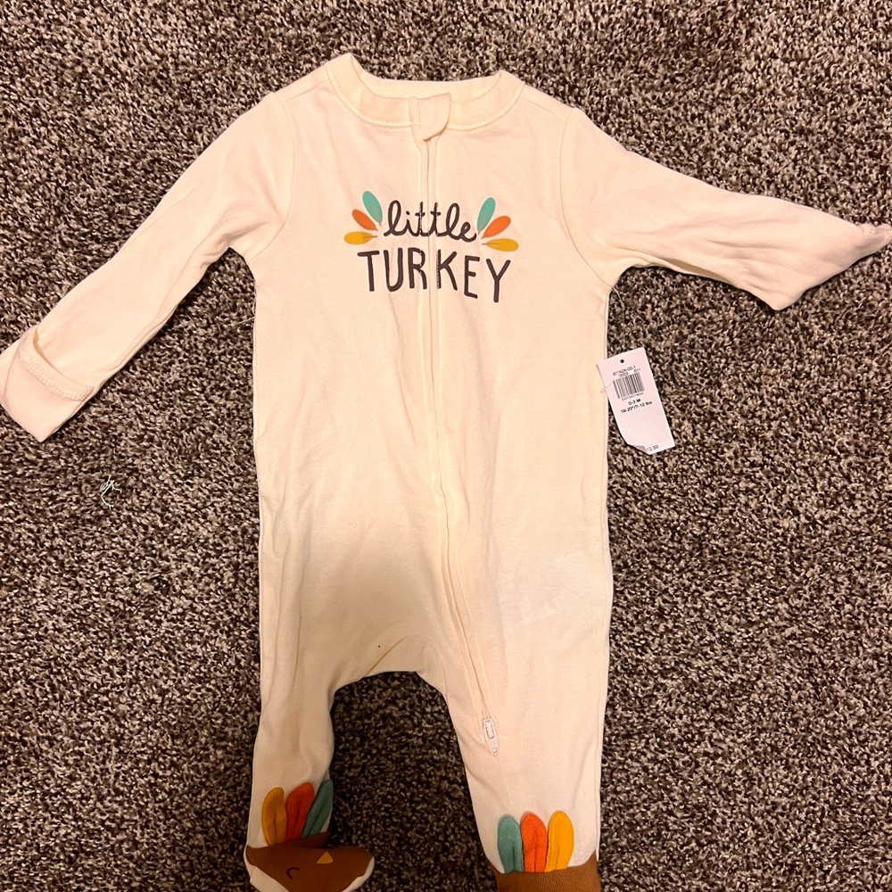 Little Turkey Cream Kids One Piece